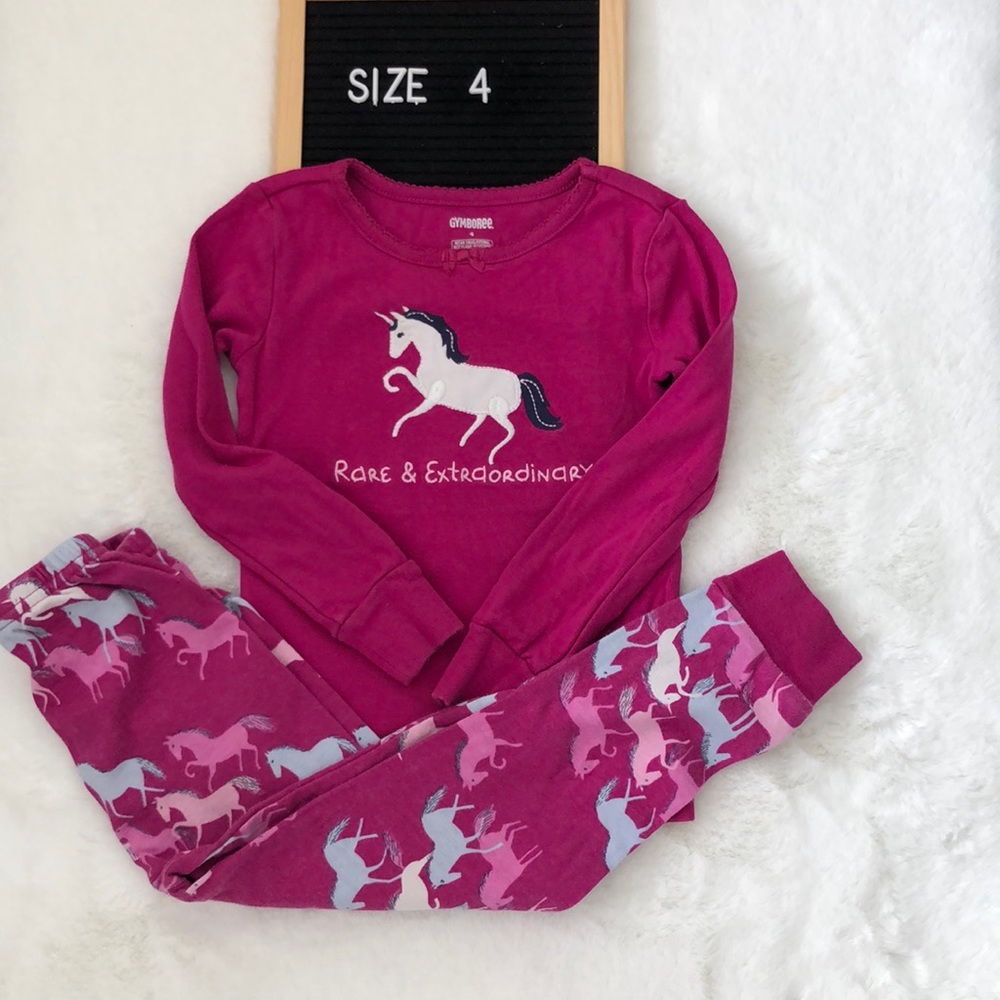 Gymboree horse cotton pj set